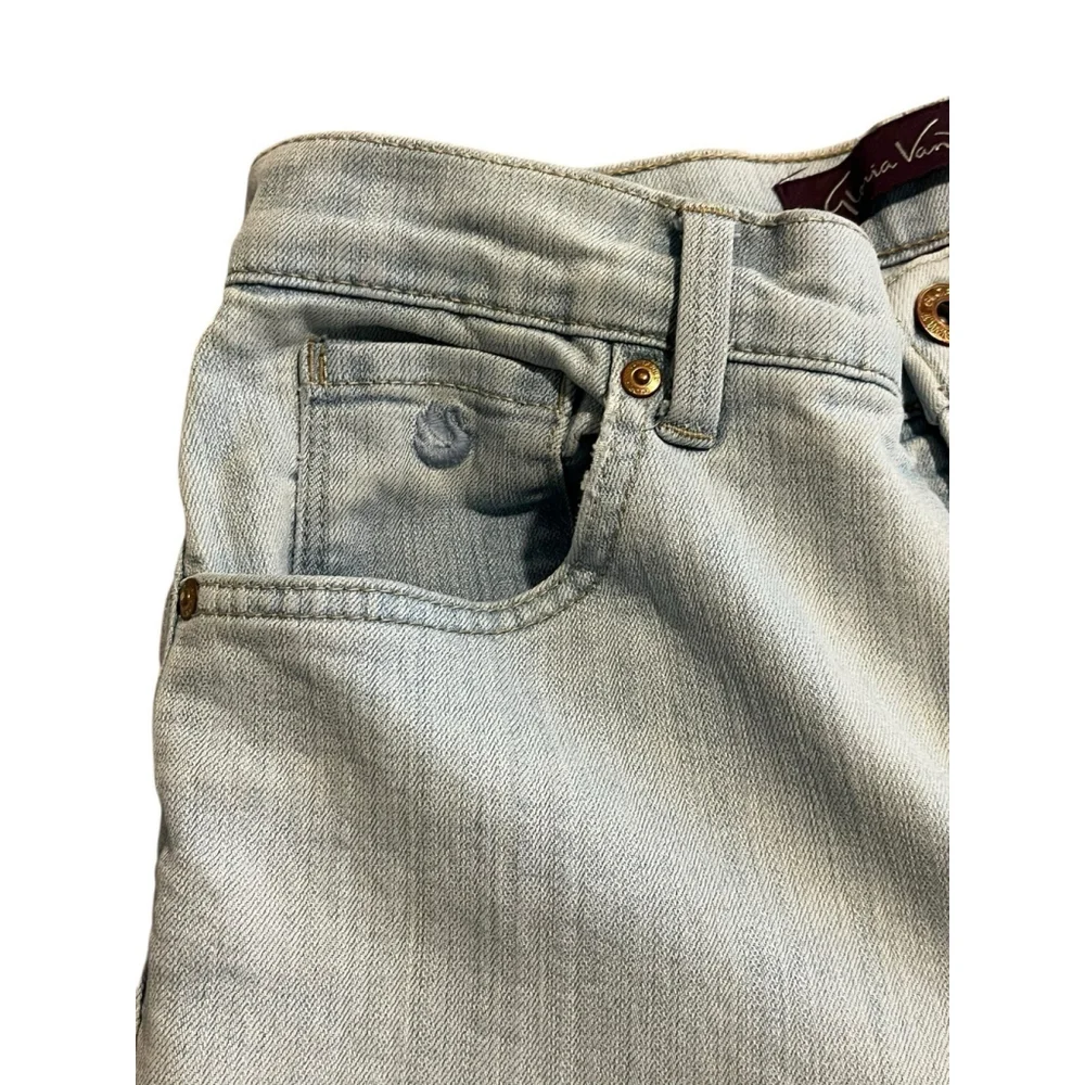 Gloria Vanderbilt Amanda Jeans Women's 8 Light Blue Straight Leg